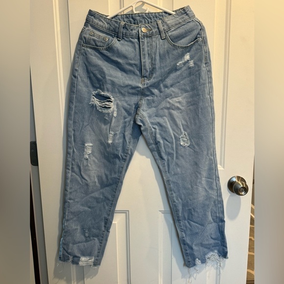 Denim - Brand New without tags | Women's high waisted | distressed jeans | size Medium